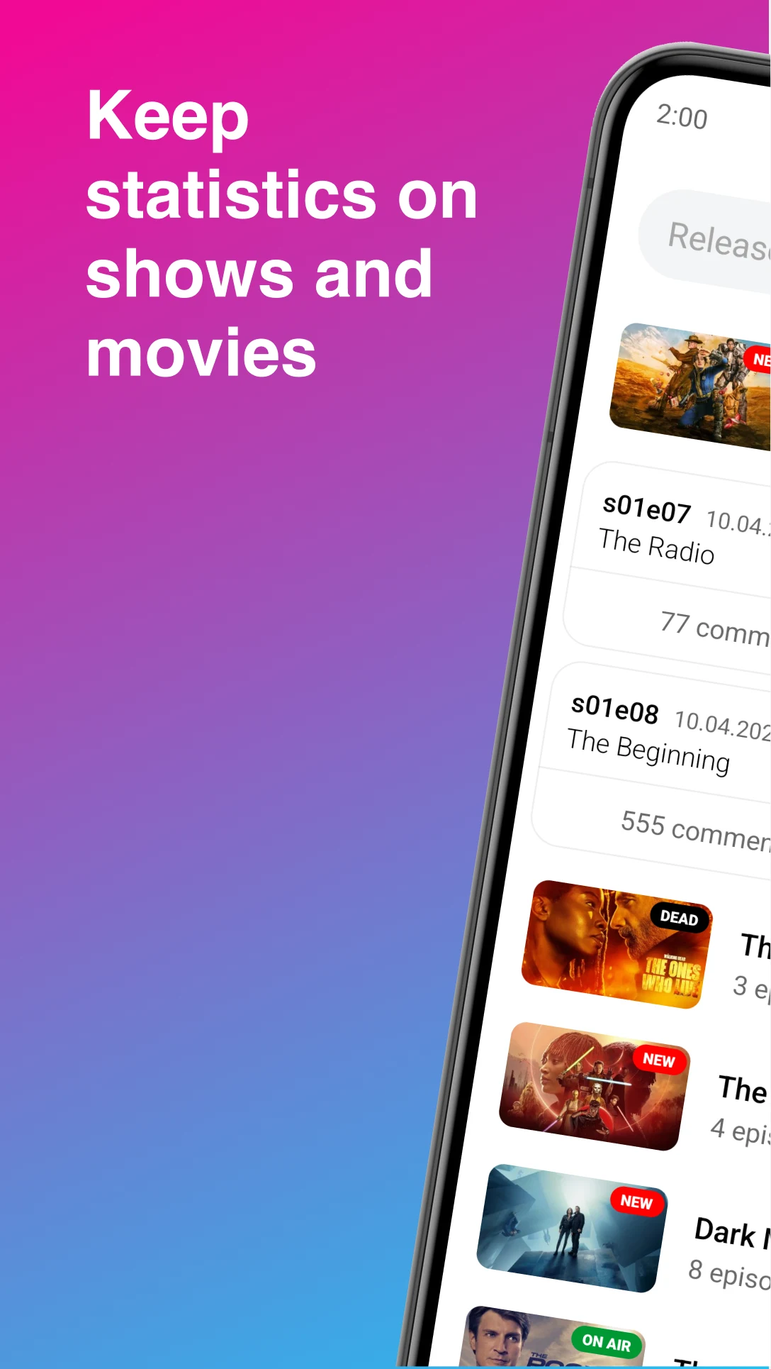 MyShows — TV Shows tracker screenshot
