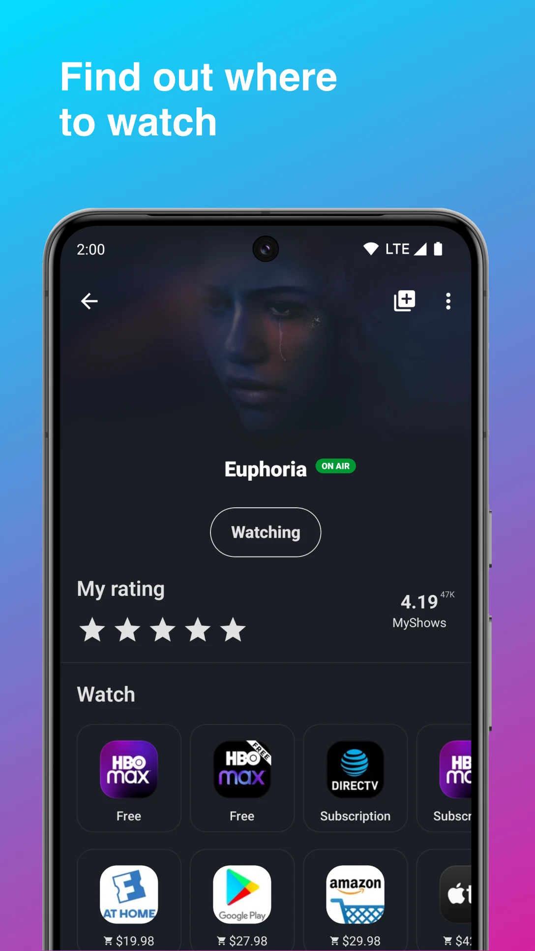 MyShows — TV Shows tracker screenshot